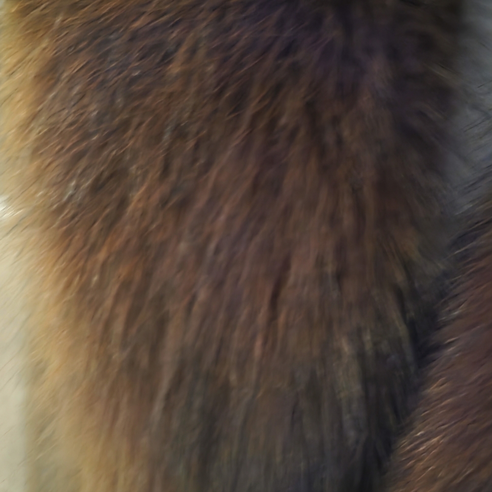 Frank Lyman Design Brown Faux Fur Coat - Picture 2 of 4